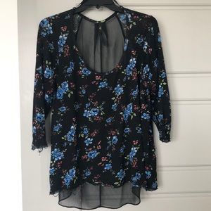 Jessica Simpson Floral Blouse - SIZE 1X